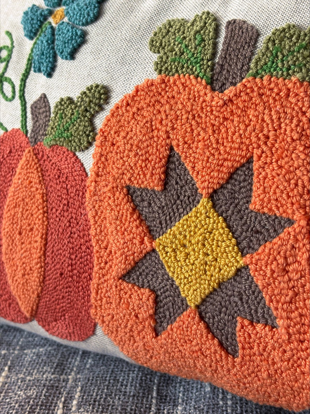 Pumpkin Trios Punch Needle PDF pattern | Anka's Treasures